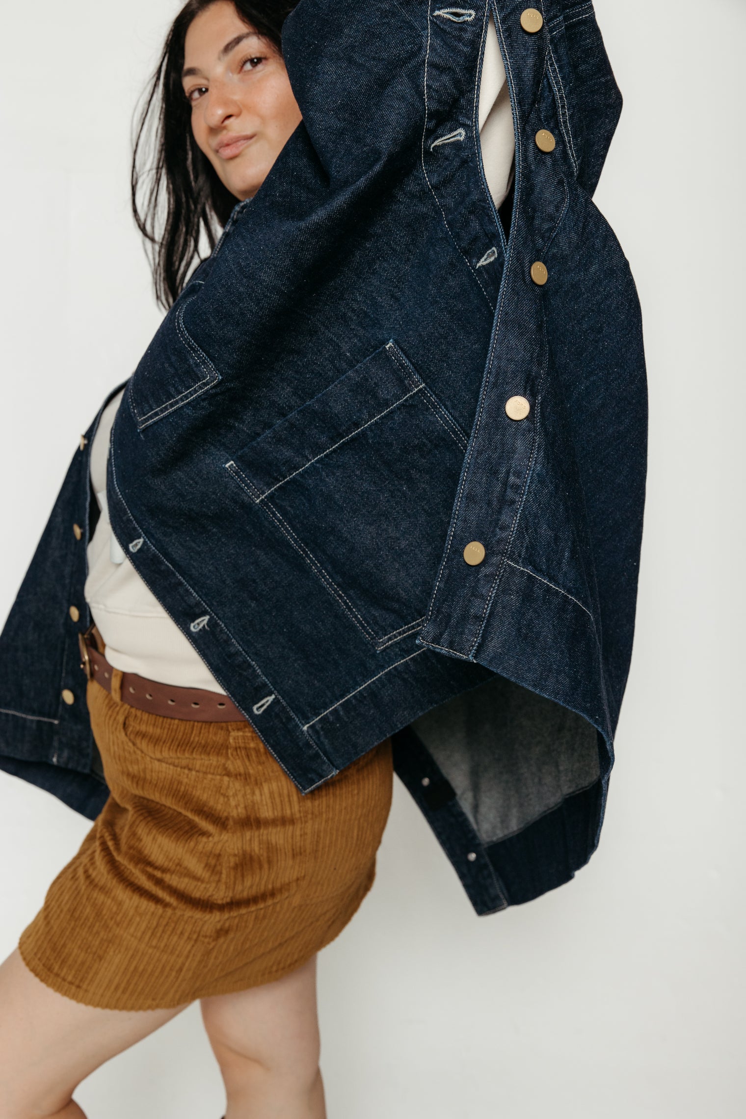 Kira Jacket Deep Denim Women's Tops SKFK
