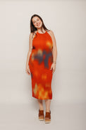 Flowers Pleated Miriam Dress Multi Women's Dresses Thinking Mu
