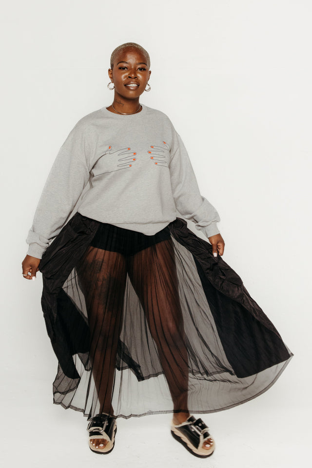 Pleated Mesh Cargo Skirt Women's Bottoms Skirt Esthé