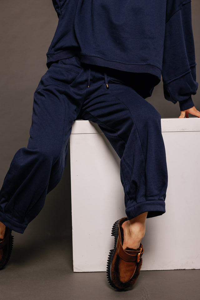 Guru Track Pant Navy Women's Bottoms Boom Shankar