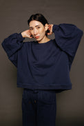 Guru Sweater Navy Women's Tops Boom Shankar