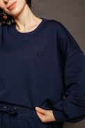 Guru Sweater Navy Women's Tops Boom Shankar