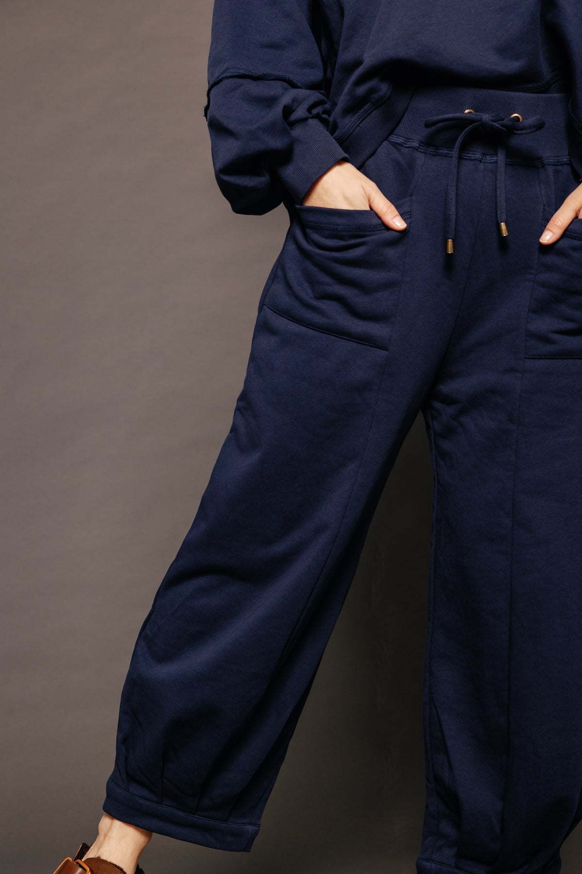 Guru Track Pant Navy Women's Bottoms Boom Shankar