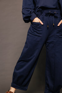Guru Track Pant Navy Women's Bottoms Boom Shankar