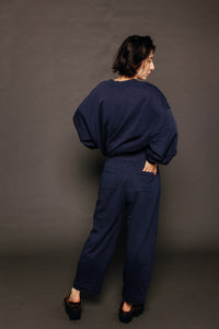 Guru Track Pant Navy Women's Bottoms Boom Shankar
