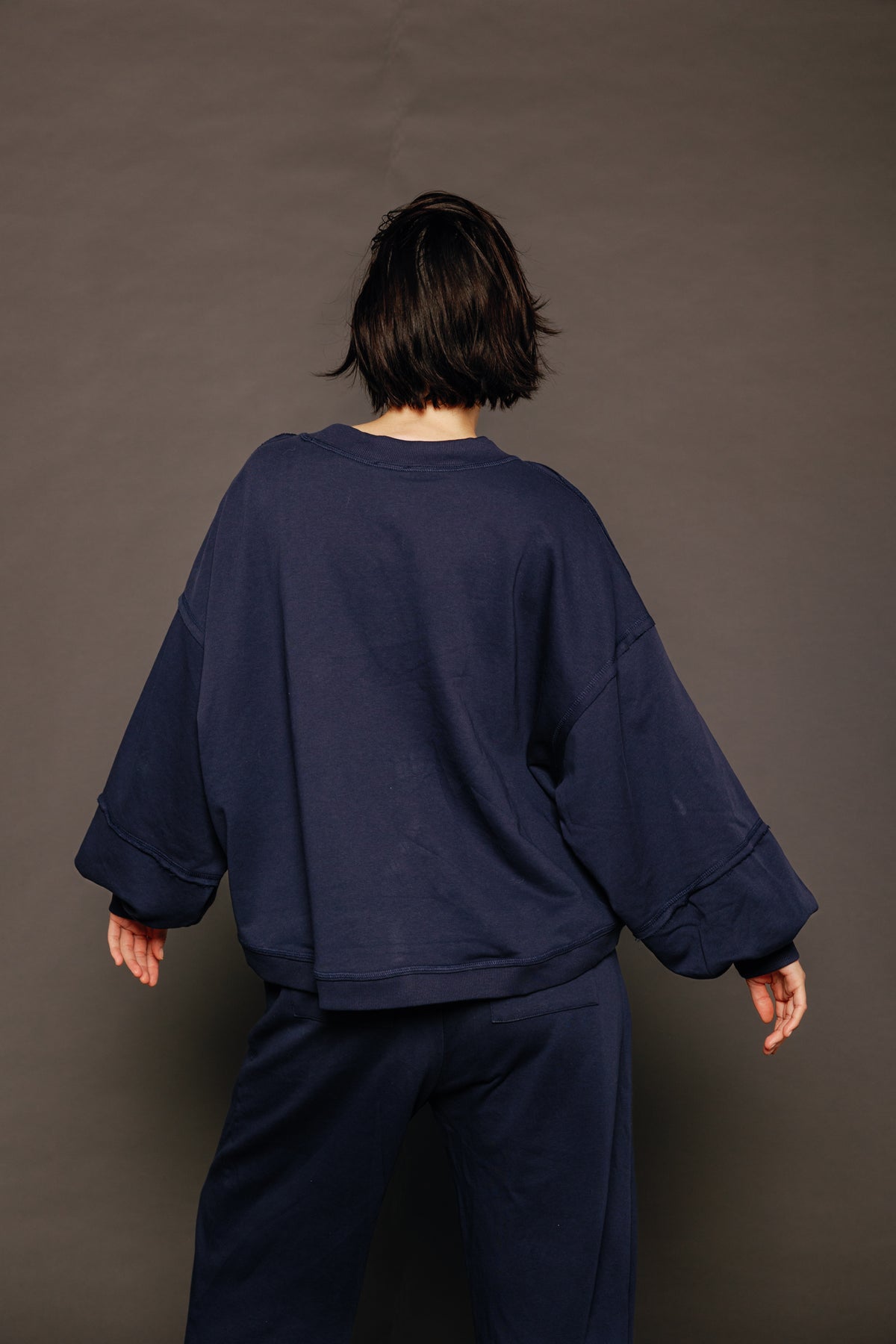 Guru Sweater Navy Women's Tops Boom Shankar