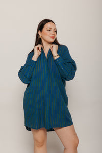 Windsor Stripes Aurel Dress Multicolor Women's Dresses Thinking Mu