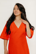 Fiery Red Kim Dress Women's Dresses Thinking Mu