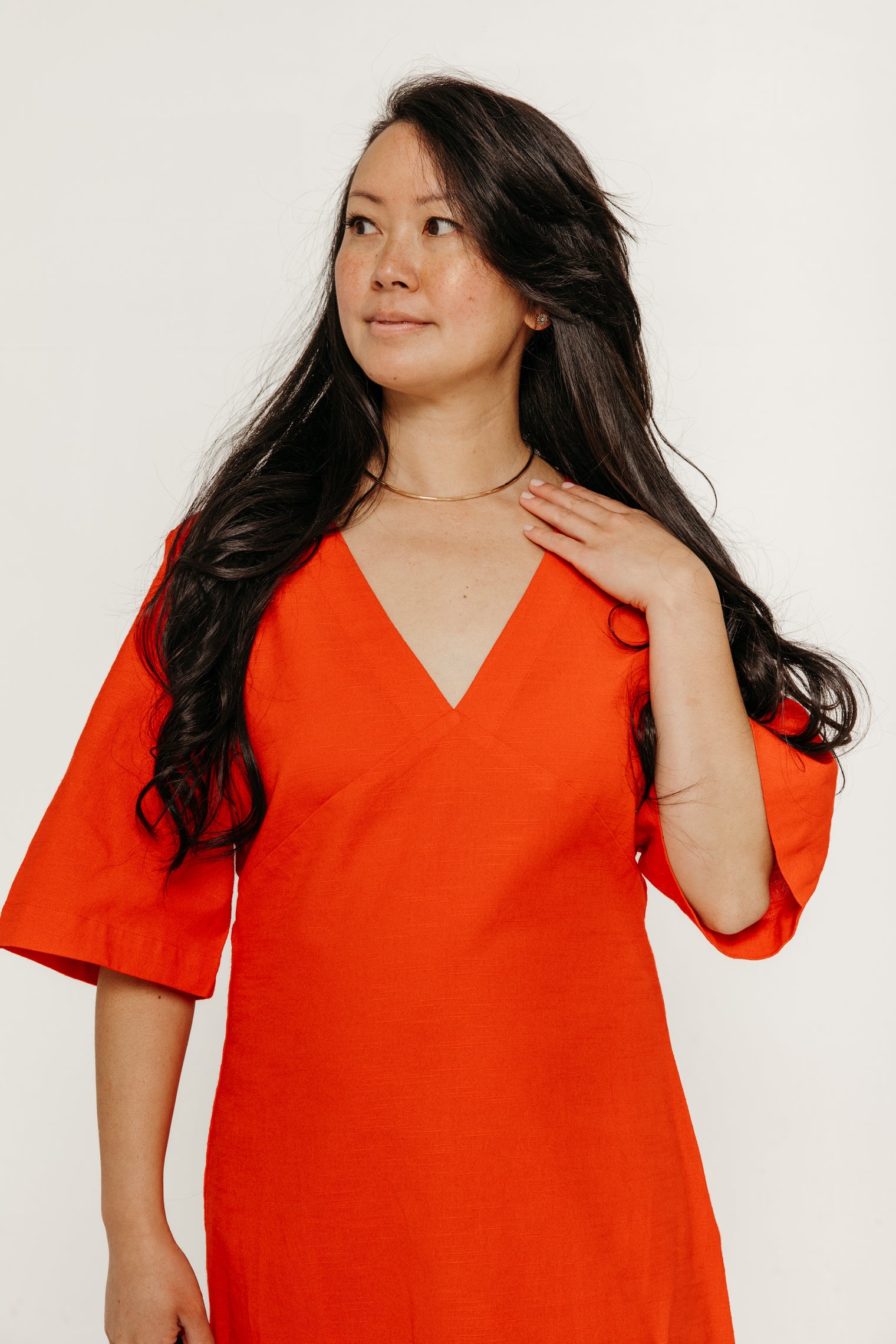 Fiery Red Kim Dress Women's Dresses Thinking Mu
