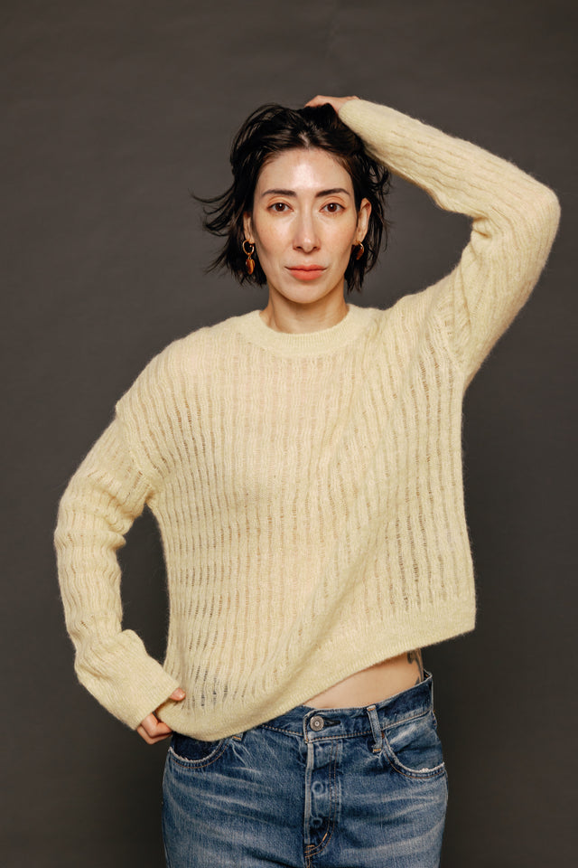 April Pullover Maize Marl