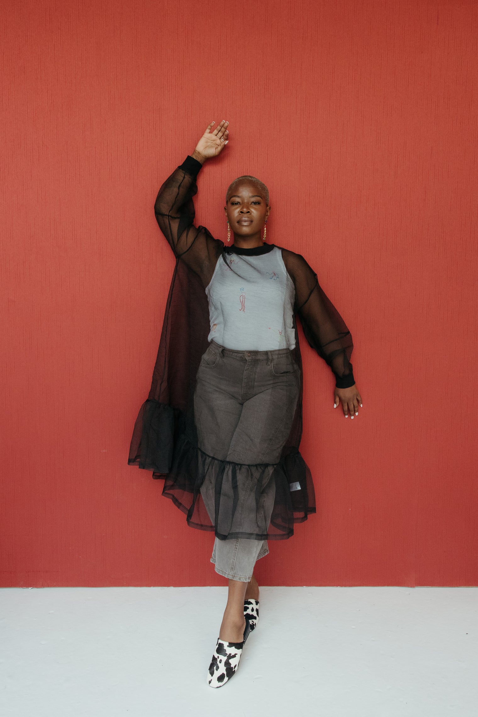 ESTH | Organza Sweatshirt Dress L | Women's Size L ESTH | Organza Sweatshirt Dress L | Women's Size L