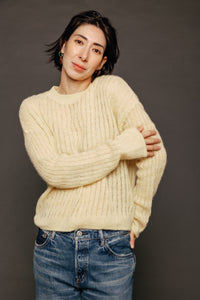 April Pullover Maize Marl