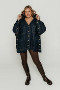 Kira Jacket Deep Denim Women's Tops SKFK