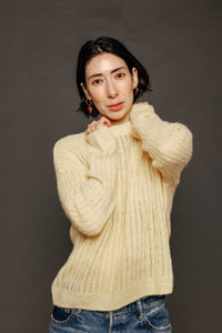 April Pullover Maize Marl