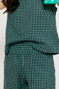 Petra Day Shorts Gingham Women's Bottoms Bibico