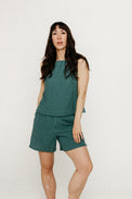Pippa Sleeveless Top Gingham Women's Tops Bibico