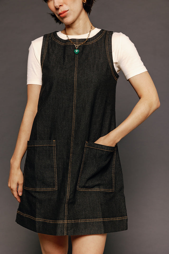 Bellerose Tunic Midnight Denim Women's Dresses Boom Shankar