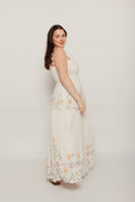 Nube Maxi Scalloped Dress White Women's Dresses Tach Clothing