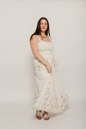 Nube Maxi Scalloped Dress White Women's Dresses Tach Clothing