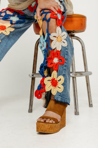 Lisandra Hand Knitted Denim Women's Bottoms Tach Clothing