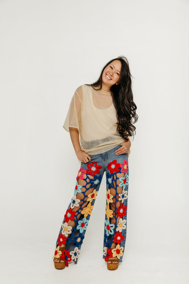 Lisandra Hand Knitted Denim