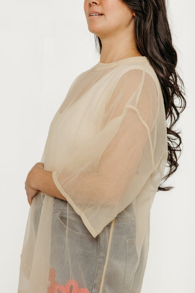 Eduli Beige Women's Tops Rita Row