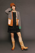 Remi Cardigan Grey Multi Women's Tops Boom Shankar