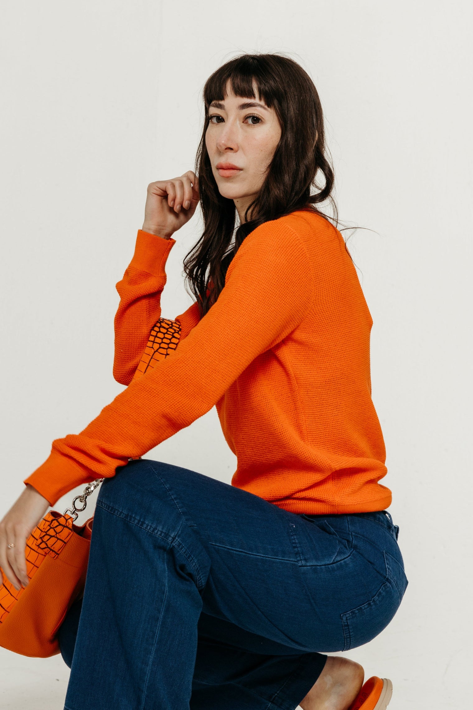 Iradi Sweater Red Tile Women's Tops SKFK