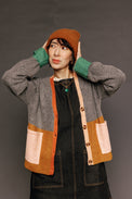 Remi Cardigan Grey Multi Women's Tops Boom Shankar
