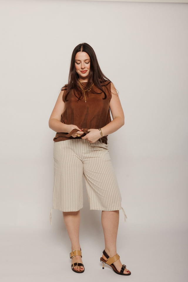 Brown Solea Top Brown Women's Tops Thinking Mu