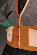 Remi Cardigan Grey Multi Women's Tops Boom Shankar