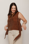 Brown Solea Top Brown Women's Tops Thinking Mu