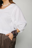 Renee White Women's Tops Beaumont Organic