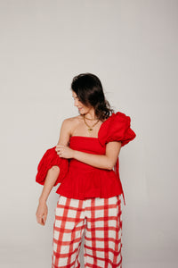 Jacinta Top Cherry Women's Tops Sixxta