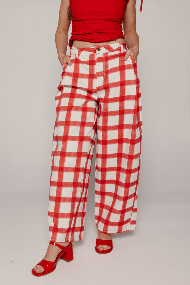 Balloon Jean Cherry Confetti Women's Bottoms Sixxta