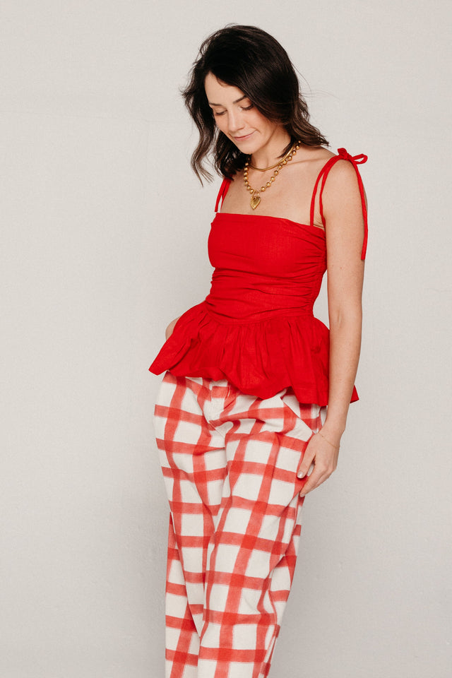 Jacinta Top Cherry Women's Tops Sixxta