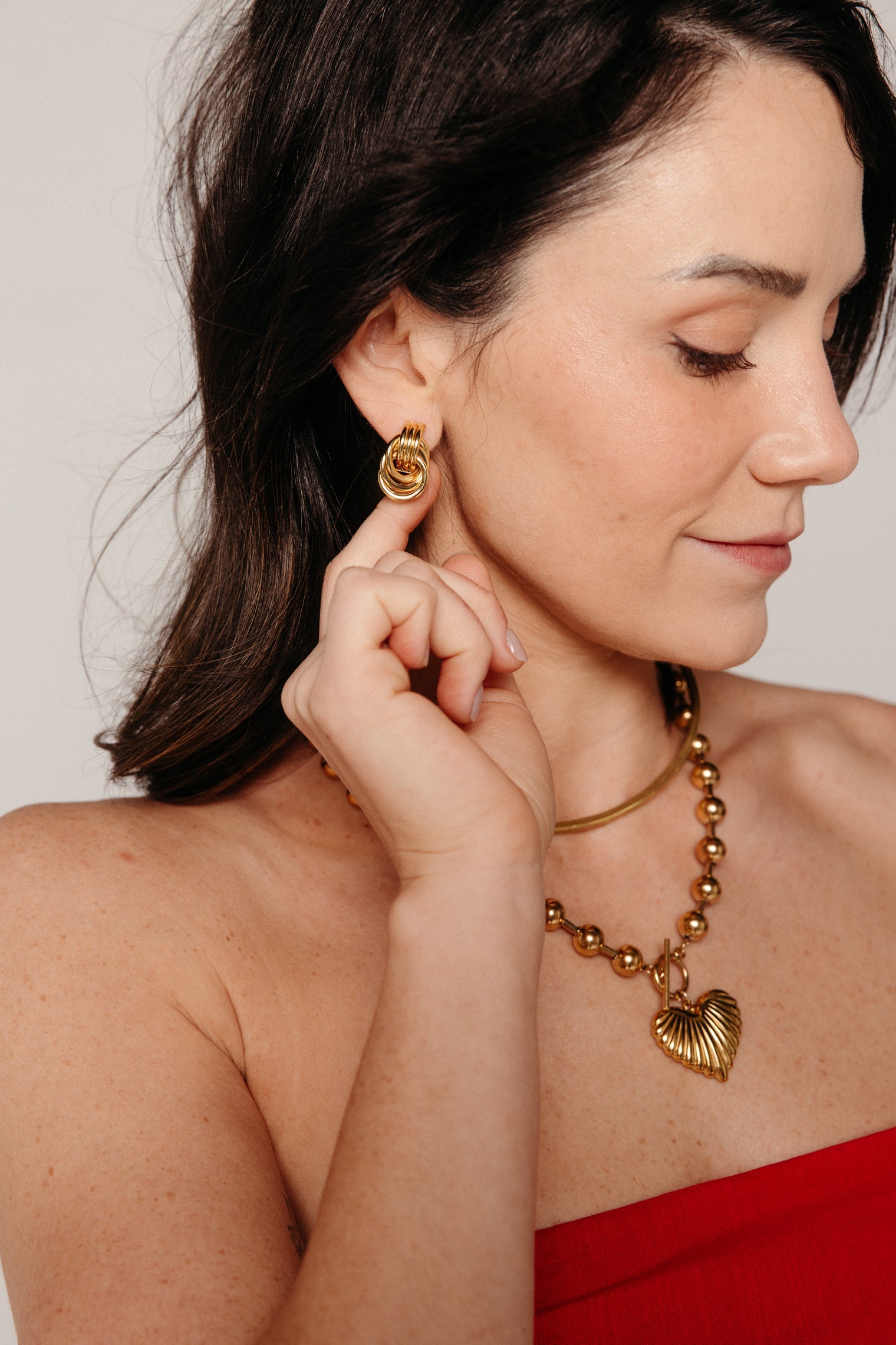 Faye Gold Earrings Gifts + Accessories Jewelry Jūratė Los Angeles