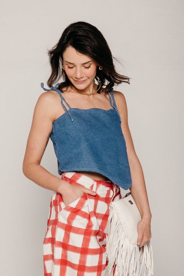 Celebration Top Classic Denim Women's Tops Sixxta