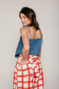 Celebration Top Classic Denim Women's Tops Sixxta