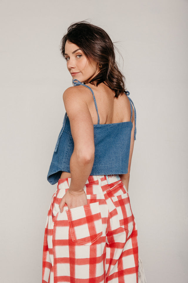 Celebration Top Classic Denim Women's Tops Sixxta