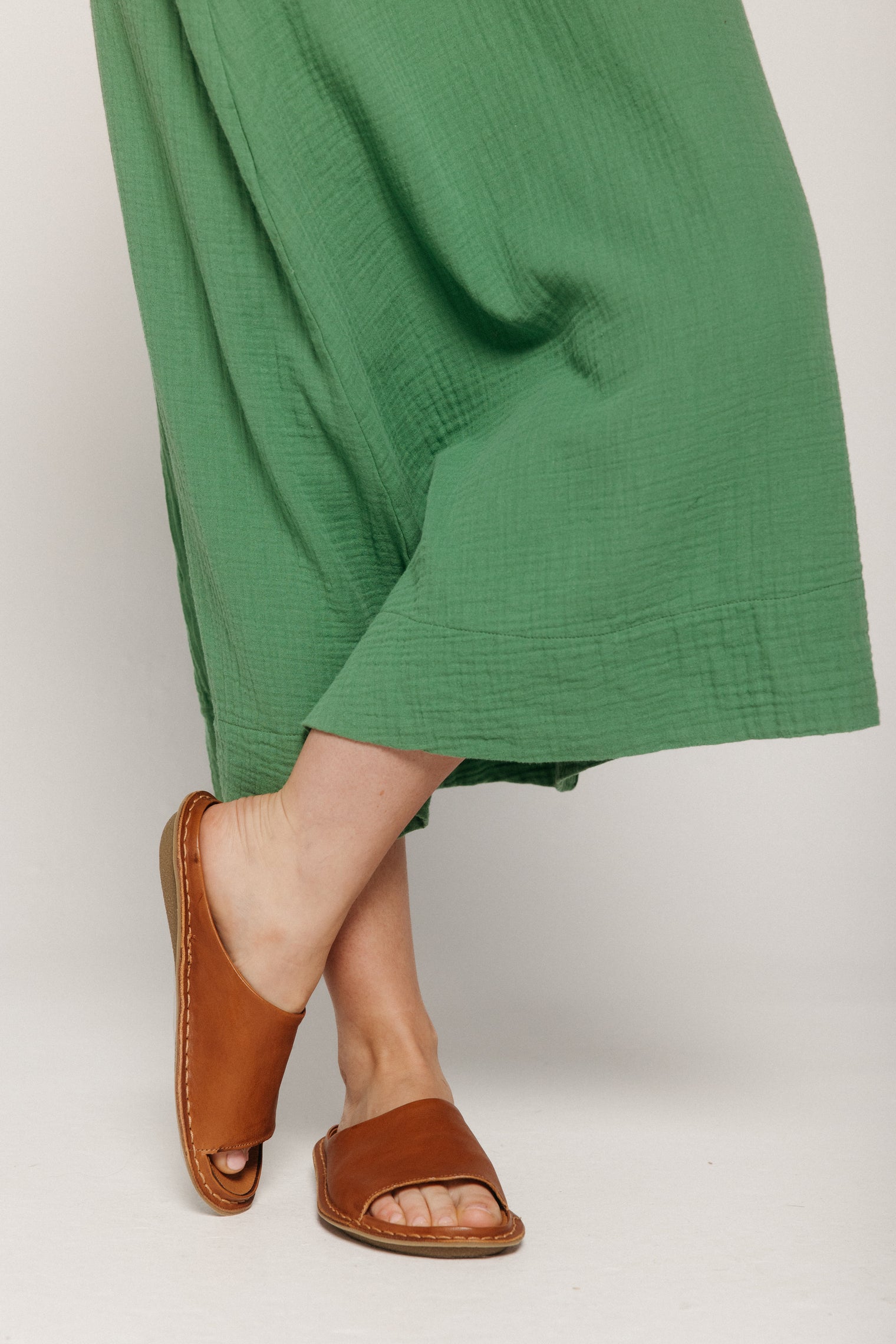 Saint Tropez Leather Cognac Brown Women's Shoes VIBAe