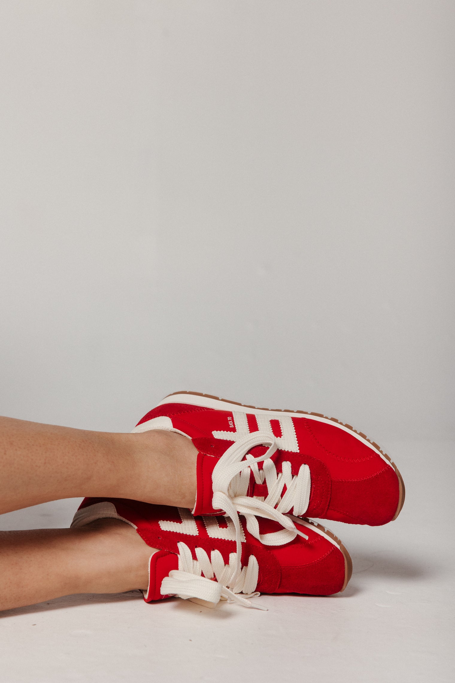 Asiana Red White Women's Sneakers Back 70