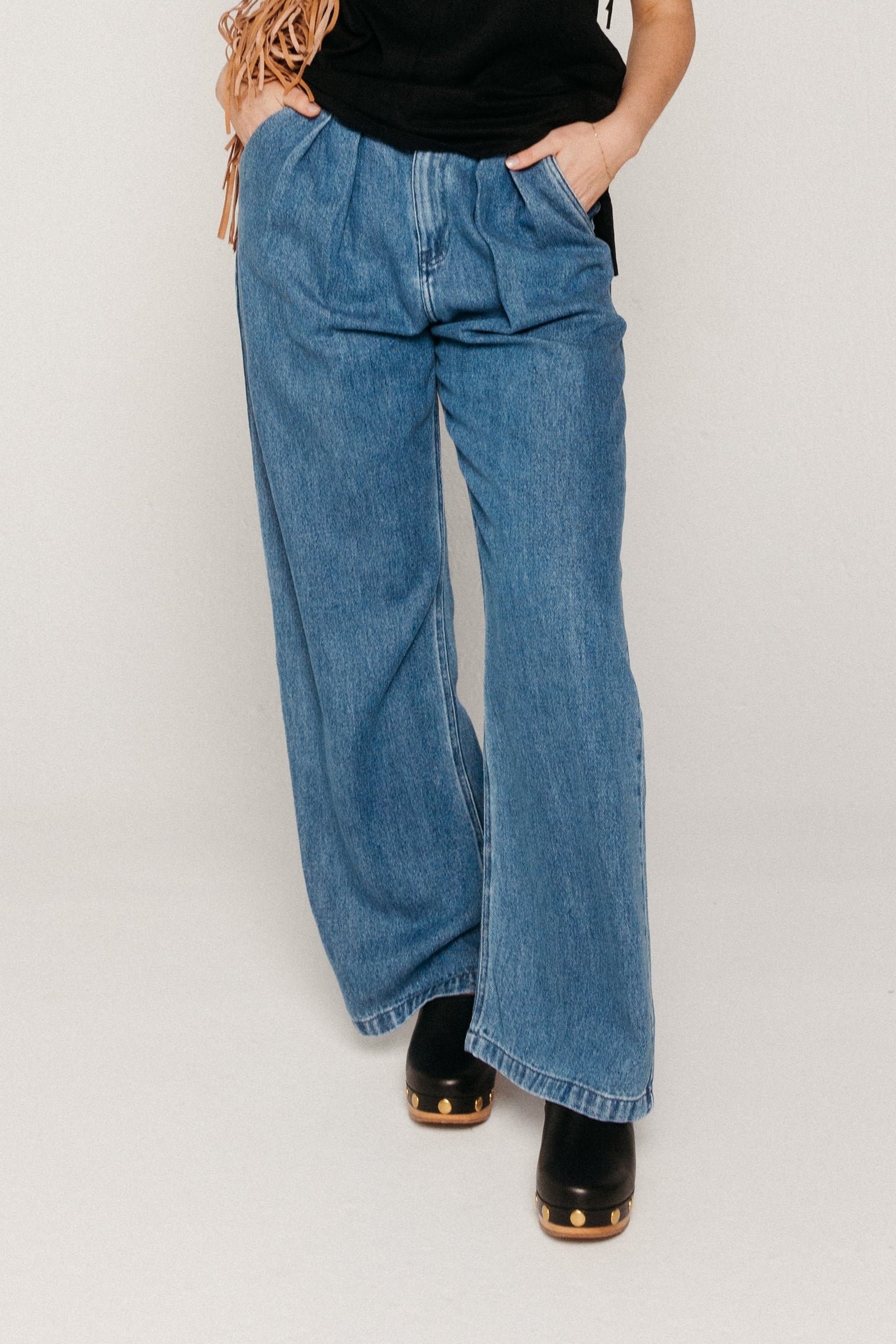 TNS Tencel Woman Pant Mid Denim Women's Bottoms The New Society
