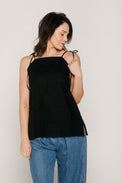 Toni-May Black Women's Tops Beaumont Organic