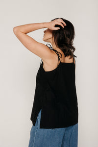 Toni-May Black Women's Tops Beaumont Organic