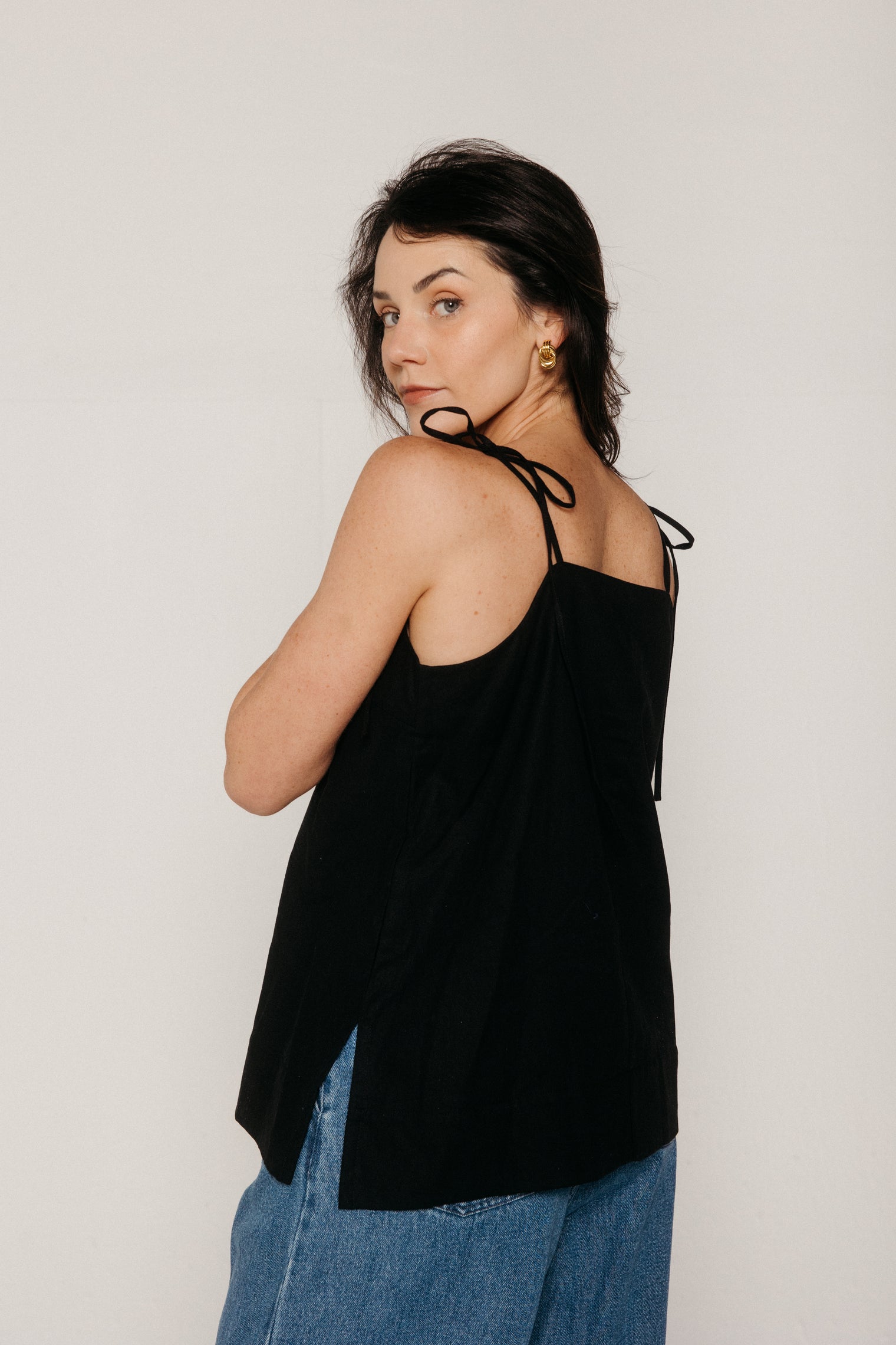 Toni-May Black Women's Tops Beaumont Organic