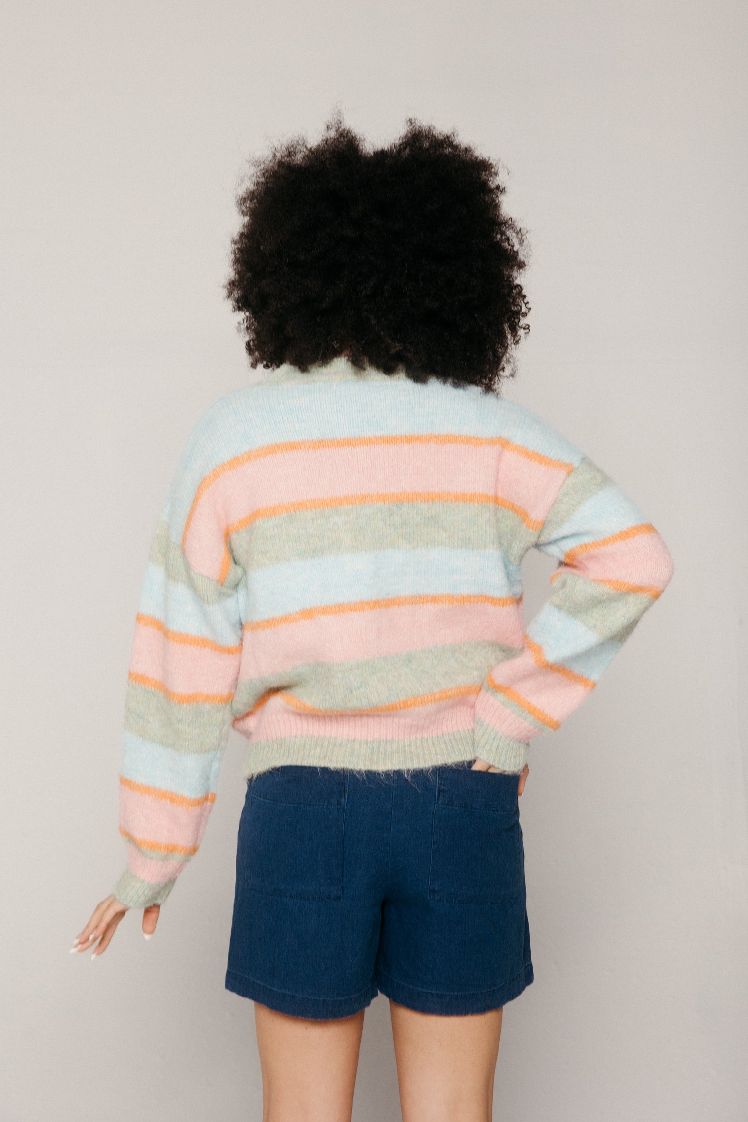 Petra Shorts Textured Denim Women's Bottoms Bibico