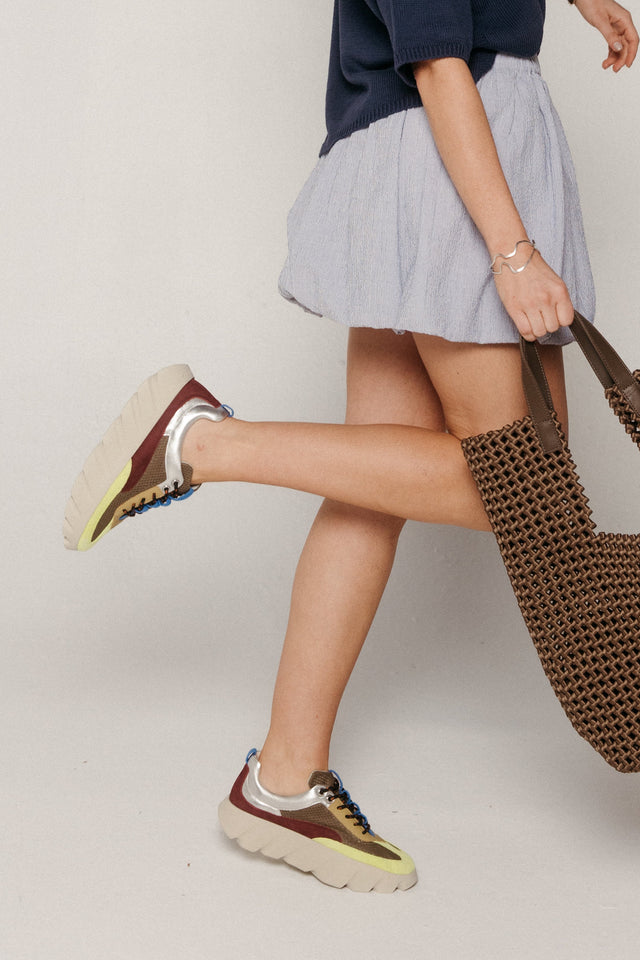 Tura Flow Khaki Women's Sneakers Platforms 4CCCCEES