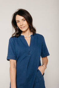 Wren Dress Textured Denim Women's Dresses Bibico