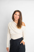 Drape Top Oat Women's Tops Cossac